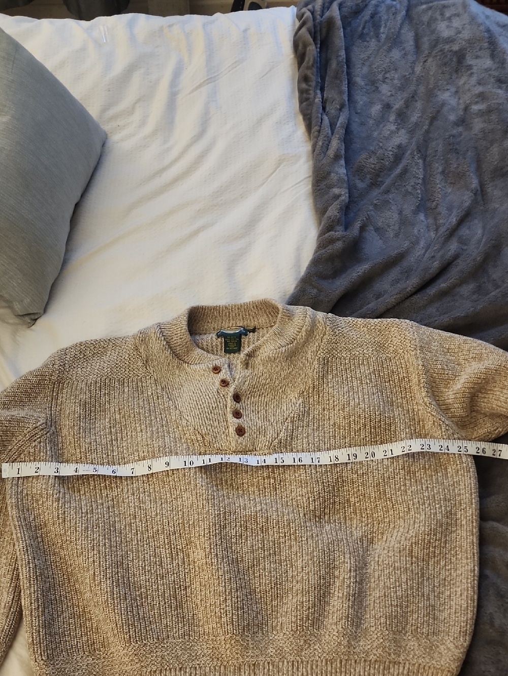 Cabela's Tan 100% Cotton Sweater